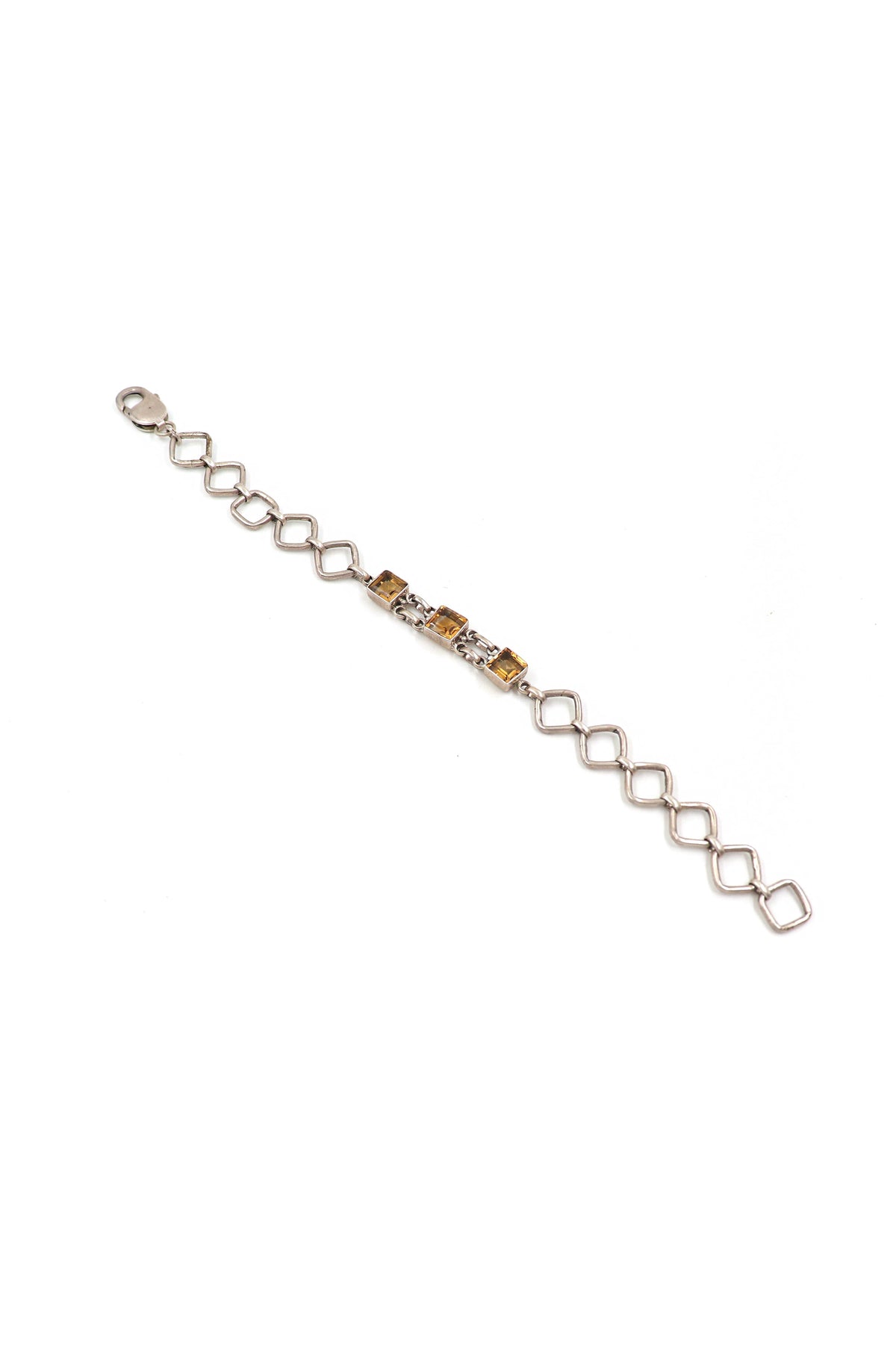Citrine Regal Silver Bracelet