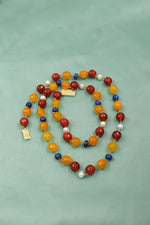 Lapis & Carnelian Royale Beaded Necklace