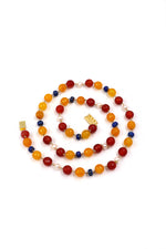 Lapis & Carnelian Royale Beaded Necklace