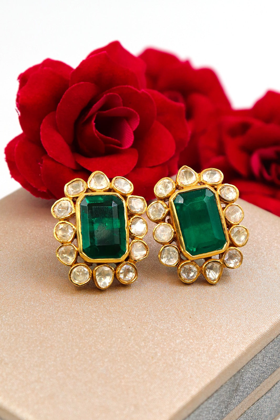 Moissanite & Onyx Midnight Earring
