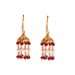 Ruby & Pearl Sovereign Earring