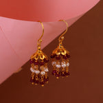 Ruby & Pearl Sovereign Earring