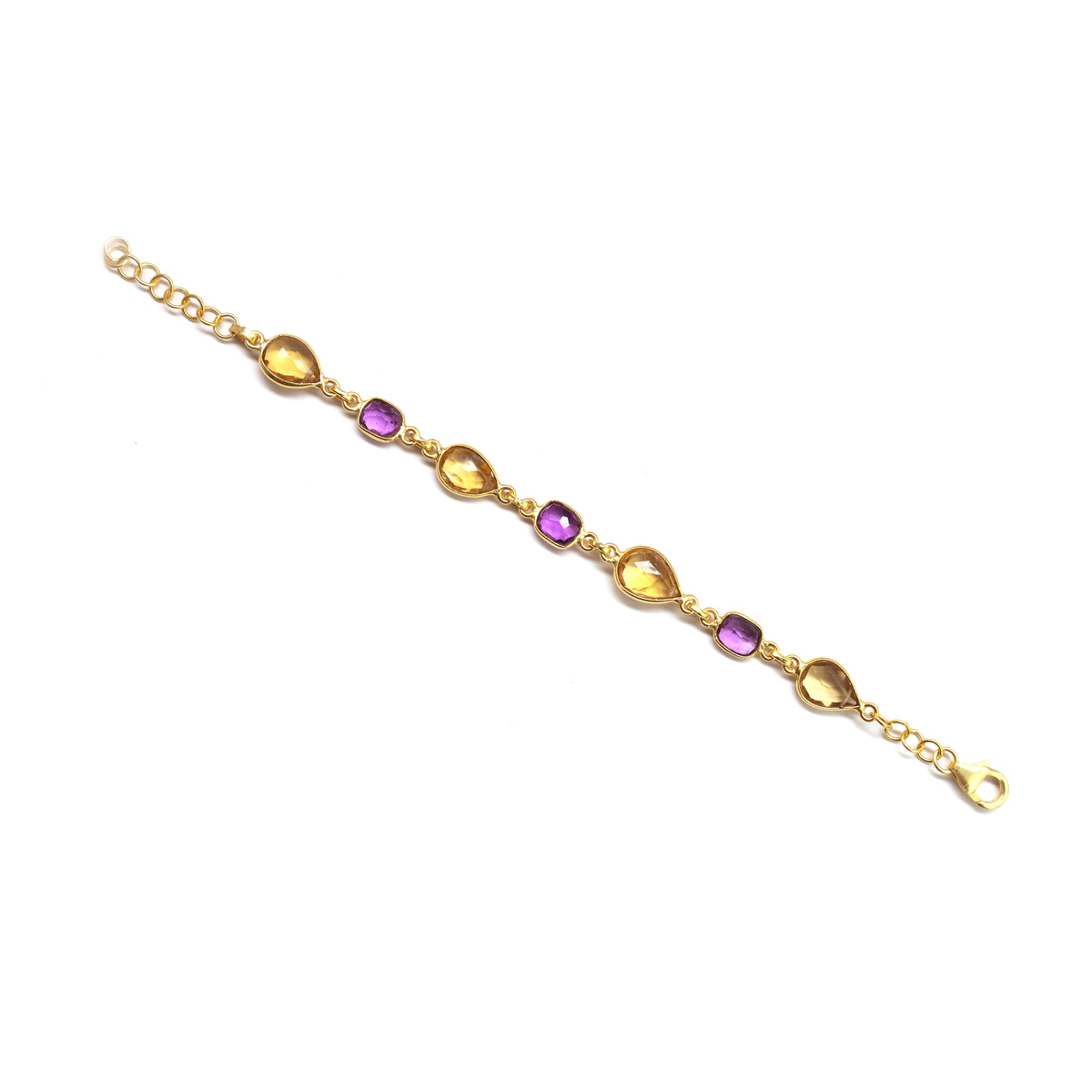 Amethyst Citrine Royal Bracelet II