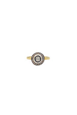 Silver Polki Diamond Royal Ring