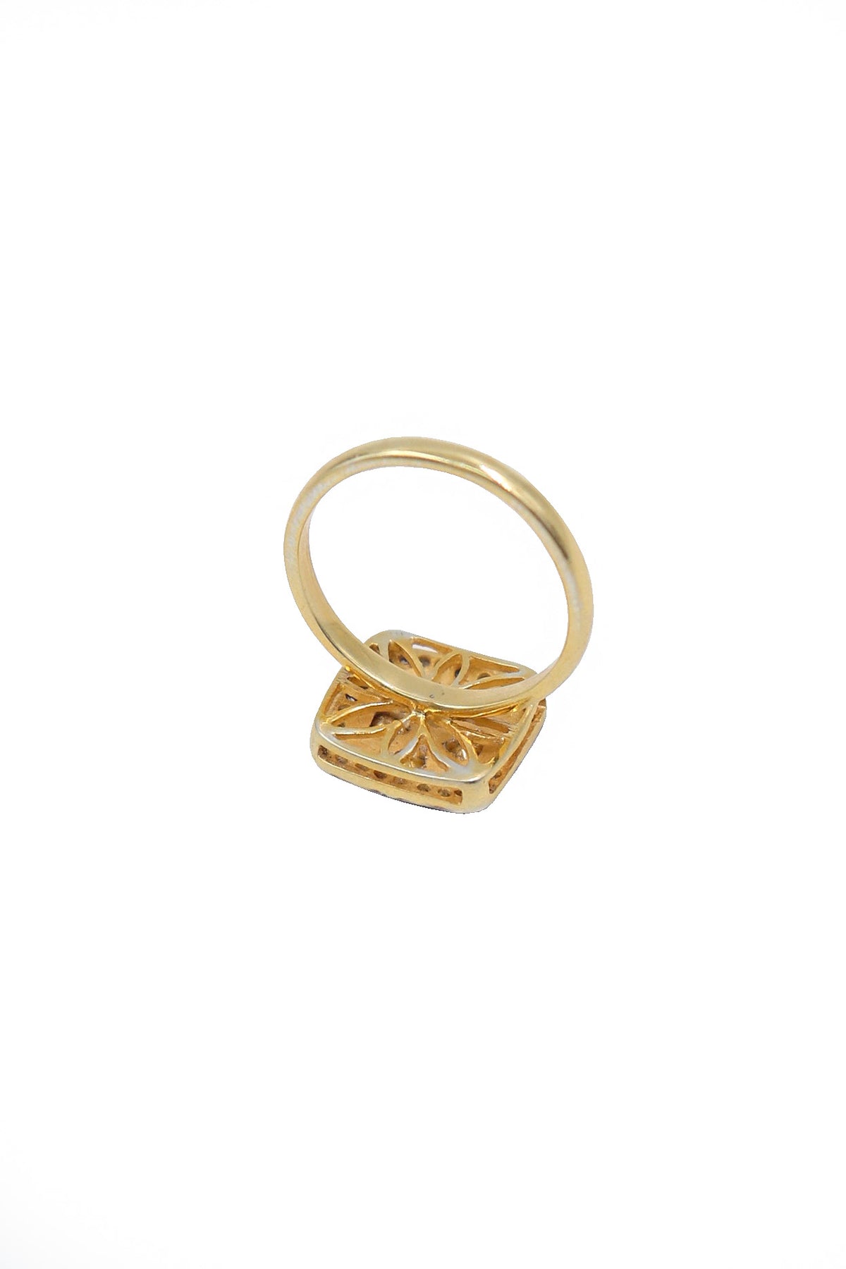 Silver Polki Diamond Imperial Ring