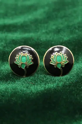 green cufflinks