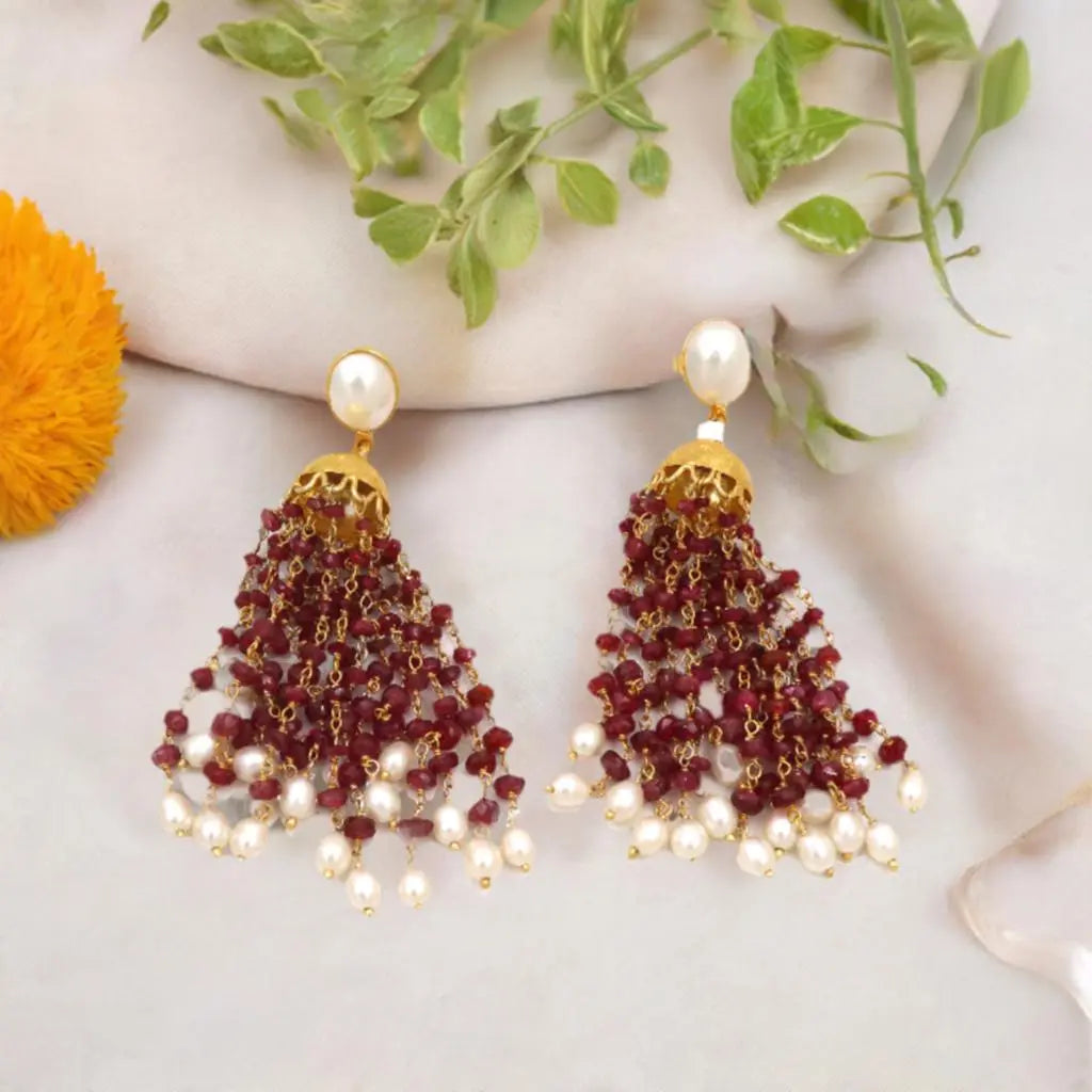 pearl gemstone earring