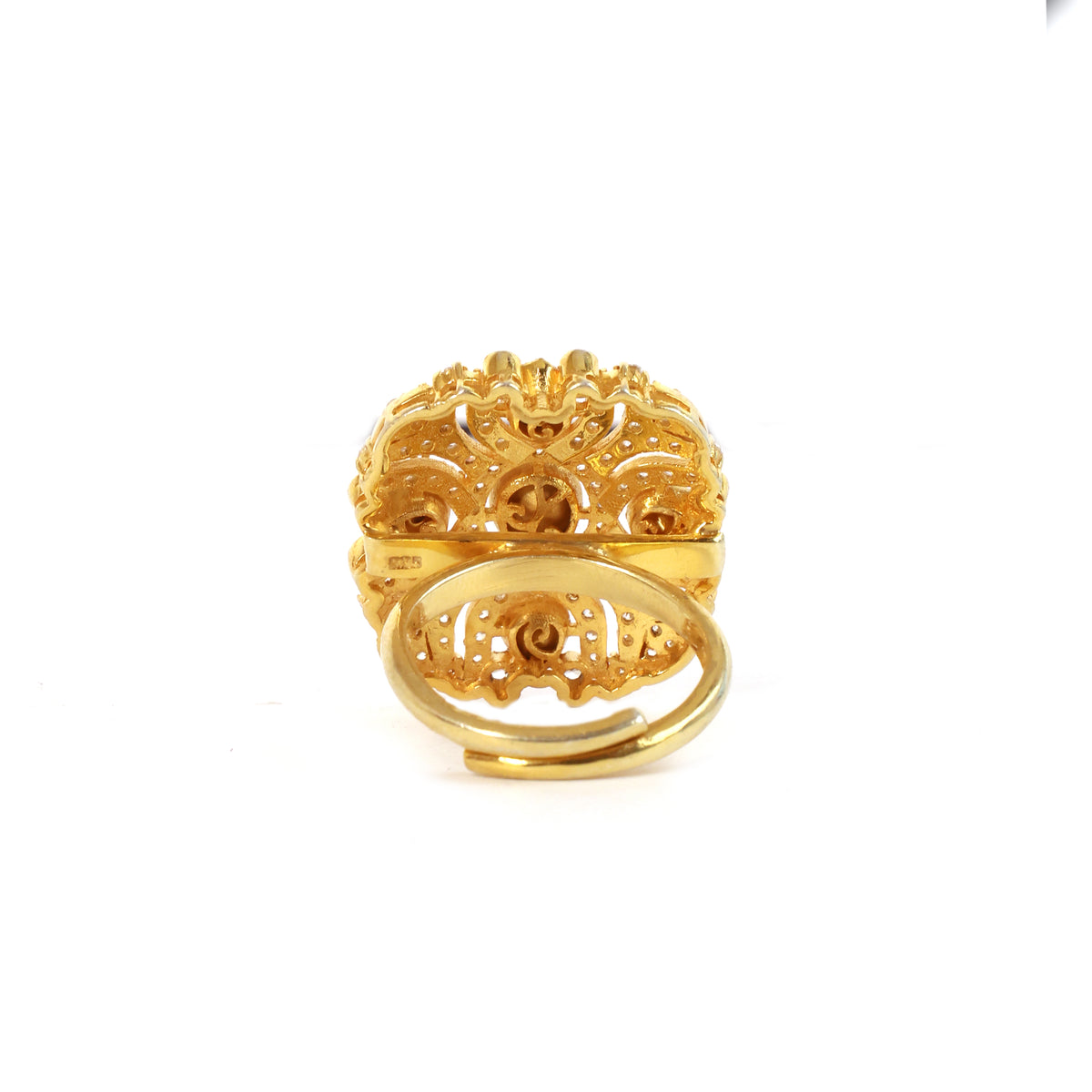 Moissanite Gold Plated Ring I
