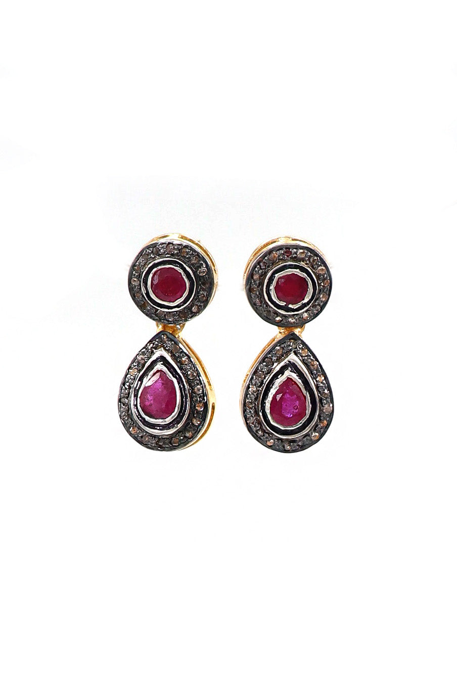 Ruby Polki Diamond Imperial Earring