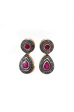 Ruby Polki Diamond Imperial Earring