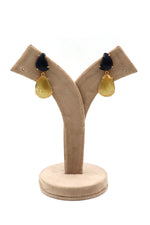 Yellow Blue Sapphire& Diamond Timeless Earring
