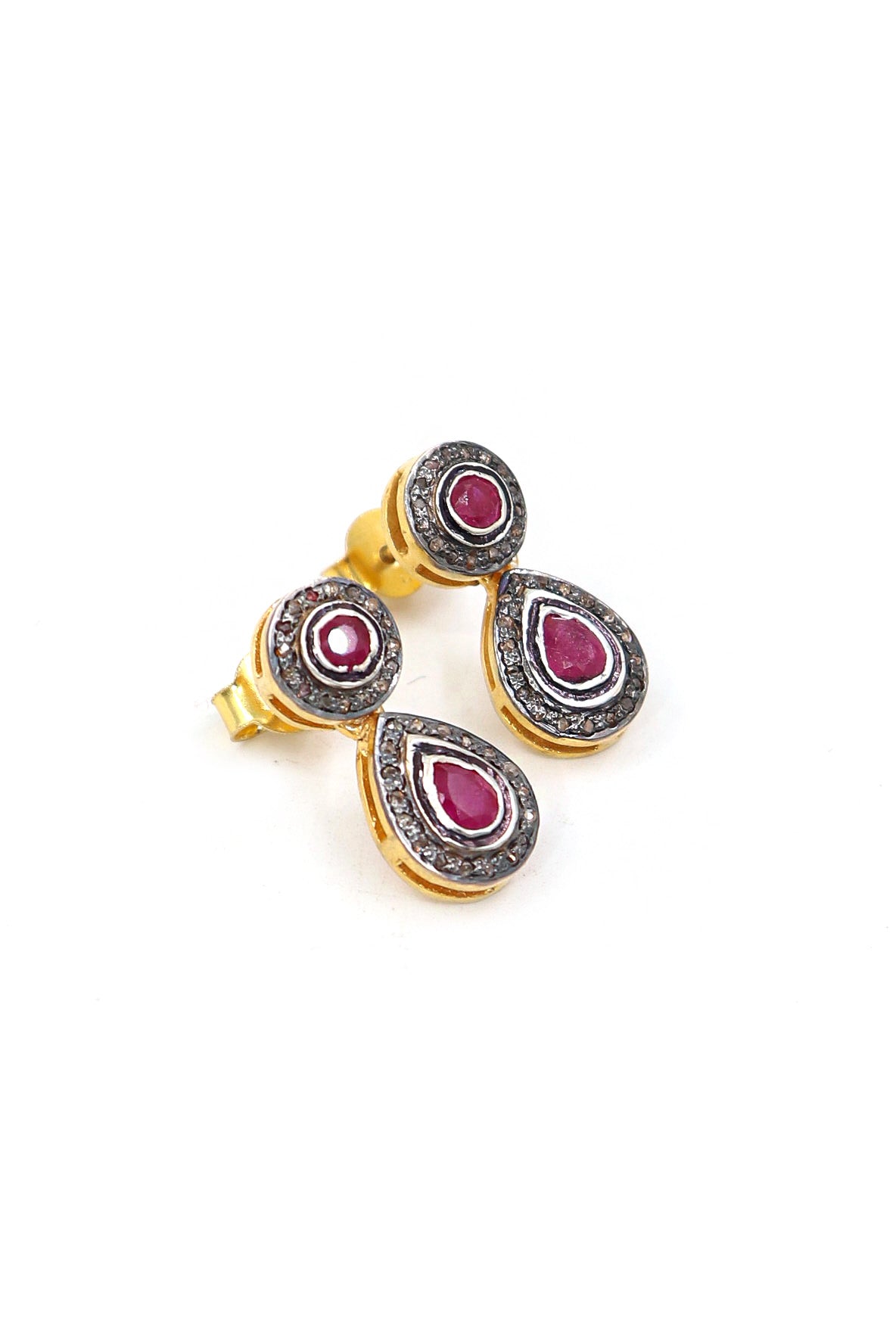 Ruby Polki Diamond Imperial Earring