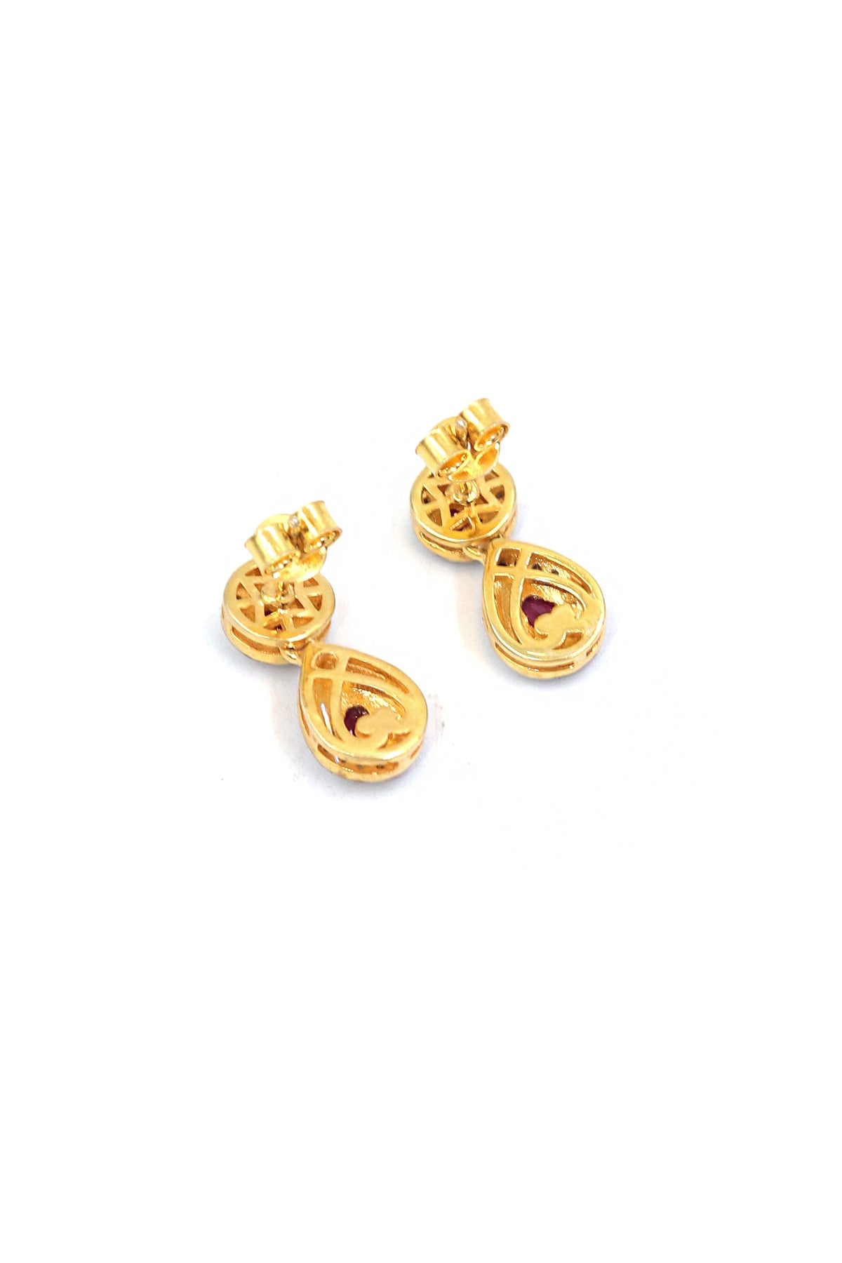 Ruby Polki Diamond Imperial Earring