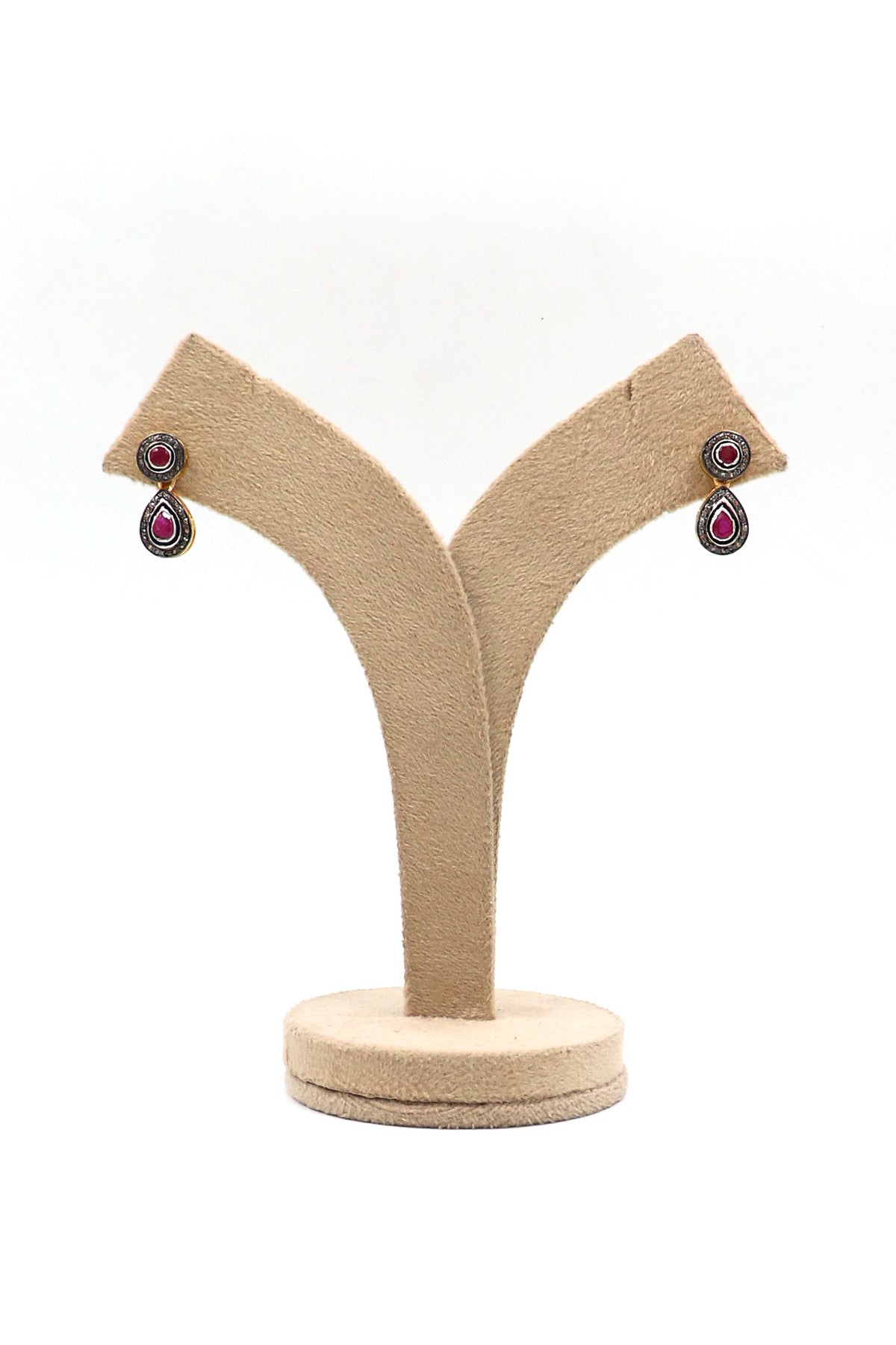 Ruby Polki Diamond Imperial Earring
