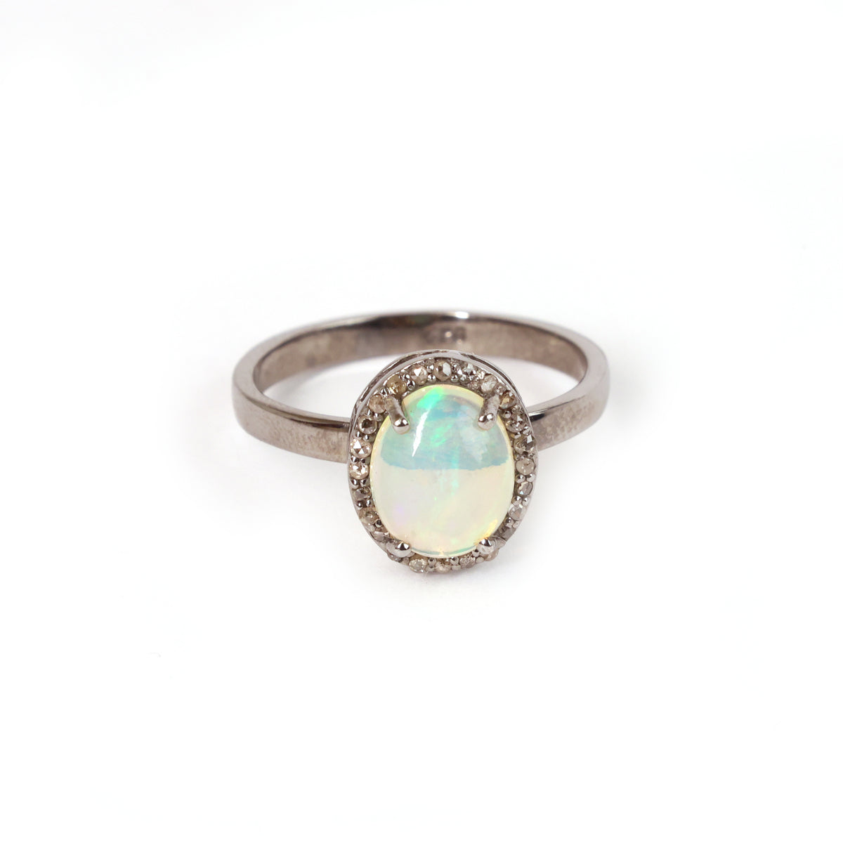 Opal Diamond Royal Victorian Ring