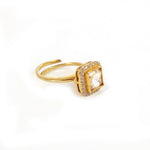 Moissanite Gold Plated Ring II