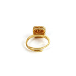 Moissanite Gold Plated Ring II