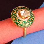 Moissanite Enamel Royal Ring I