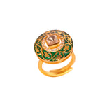 Moissanite Enamel Royal Ring I
