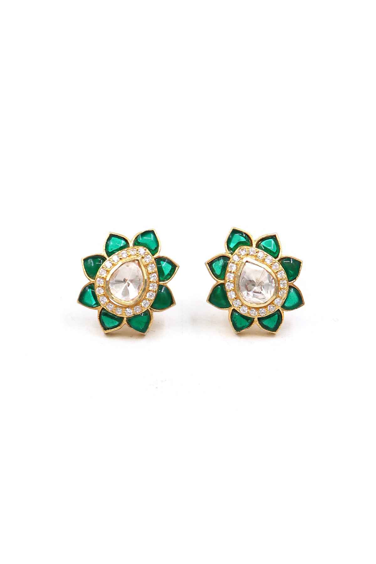 Moissanite Enamel Sovereign Earring