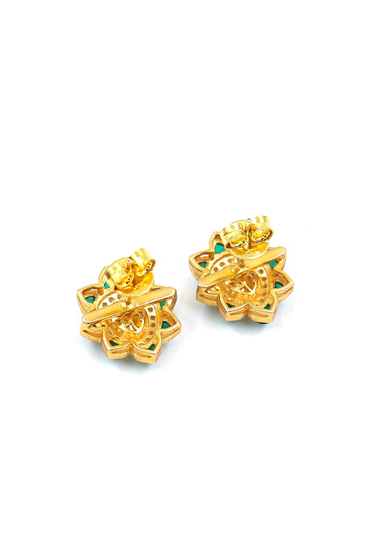Moissanite Enamel Sovereign Earring