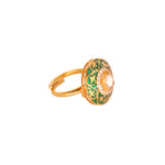 Moissanite Enamel Royal Ring I