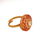 Moissanite Enamel Sovereign Ring II