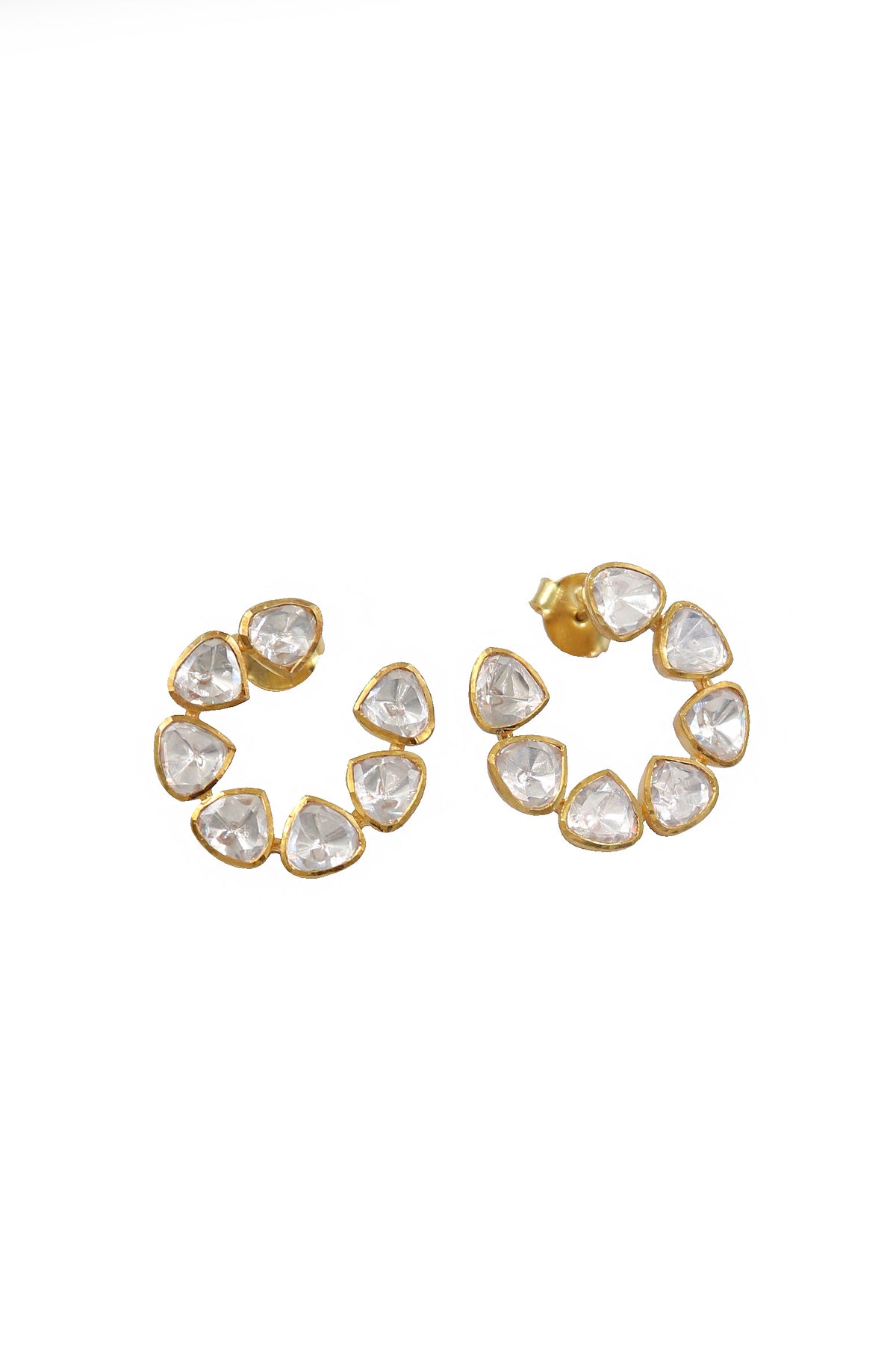 Moissanite Hoop Regal Earring