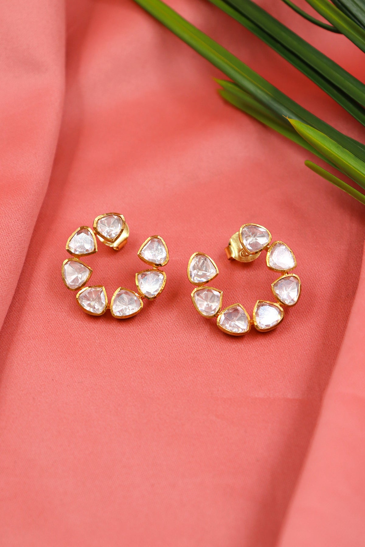 Moissanite Hoop Regal Earring