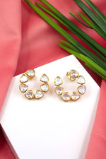 Moissanite Hoop Regal Earring