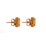 Moissanite Gold Plated Royal Stud III