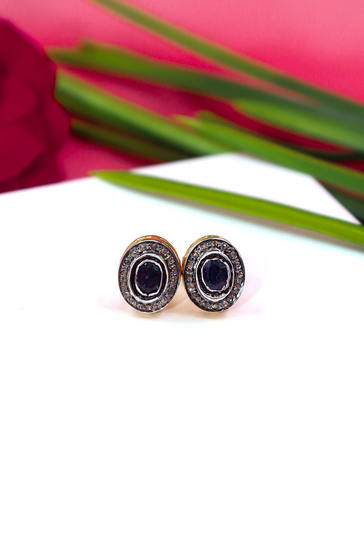 Sapphire Majesty Diamond Stud