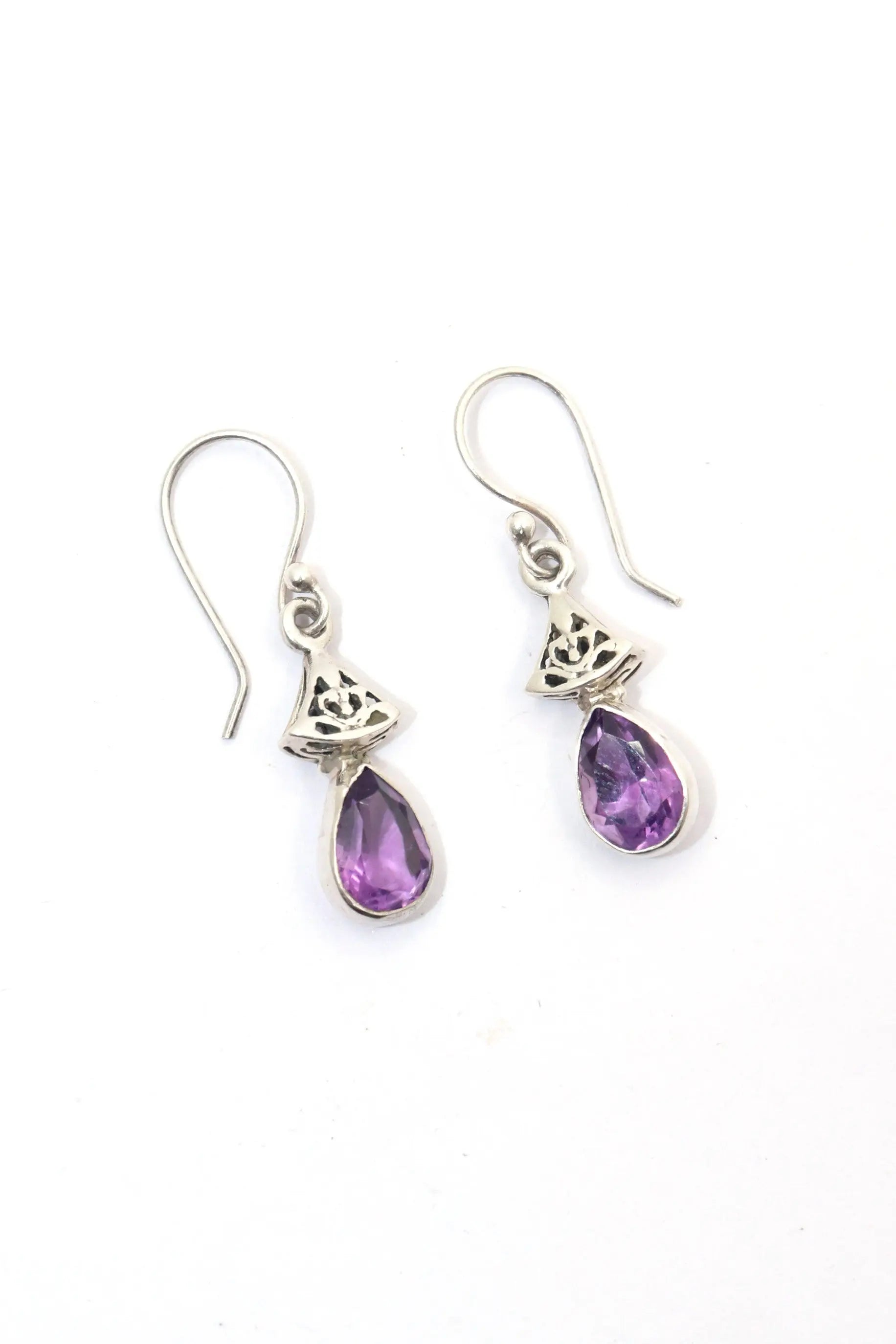 Amethyst Gemstone Earrings Exclusive Designs Jewelry VJewels