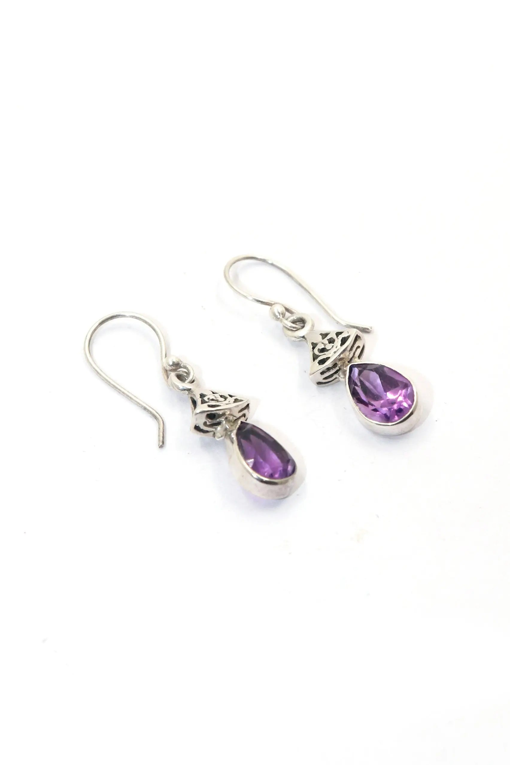 Amethyst Gemstone Earrings Exclusive Designs Jewelry VJewels