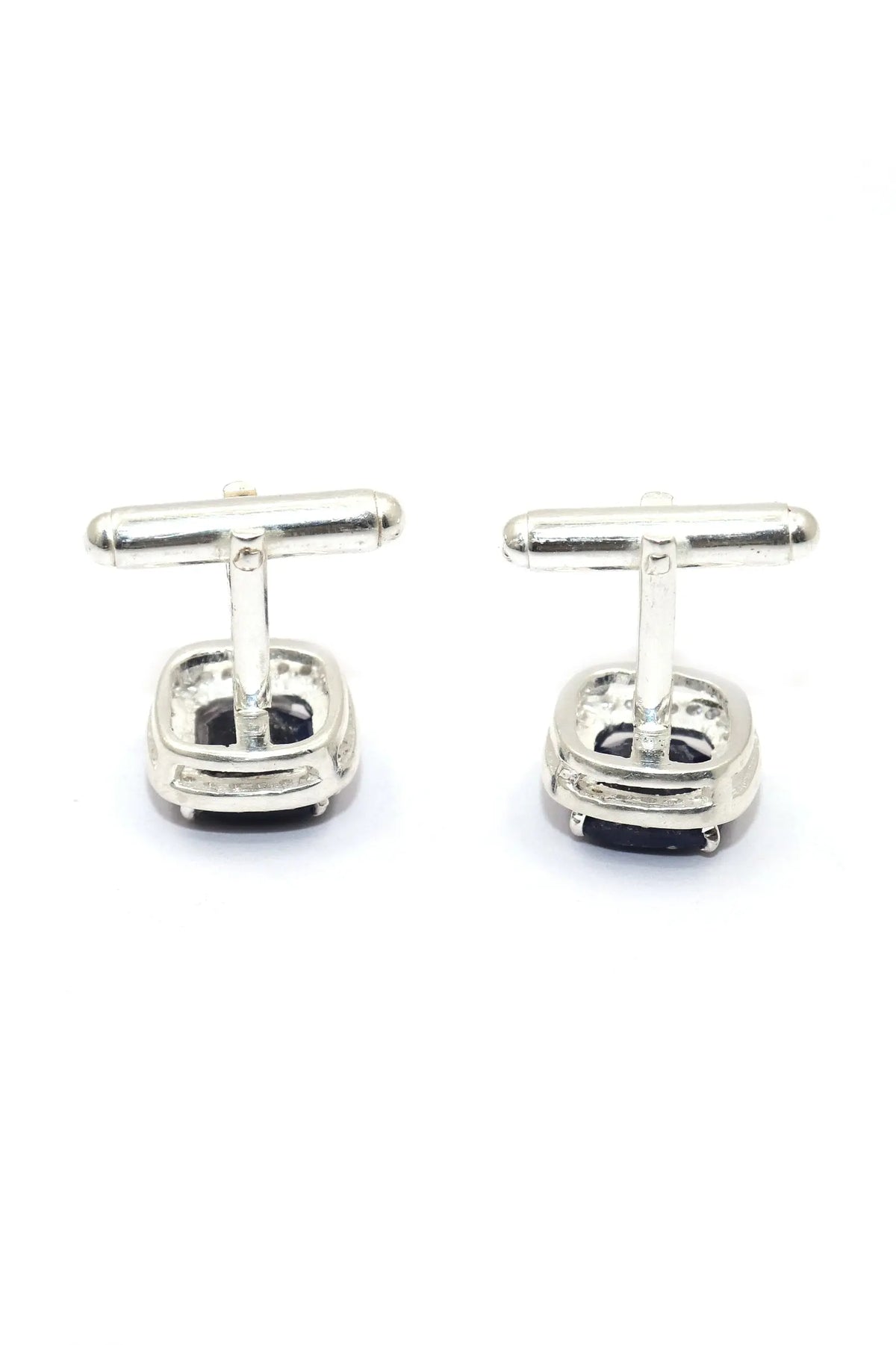 Blue Sapphire with CZ Stanning Fashion cufflinks Jewelry VJewels