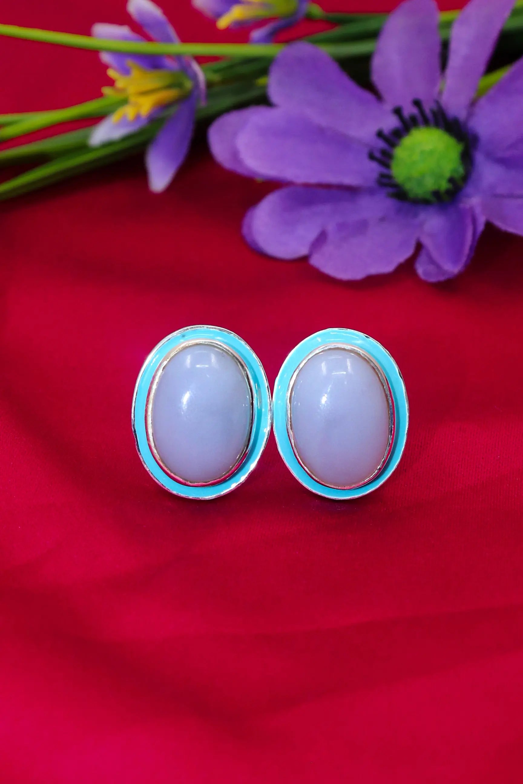 Exclusive Designer Cufflinks with Moonstone Gemstones for Formal Wear Men's Jewelry VJewels