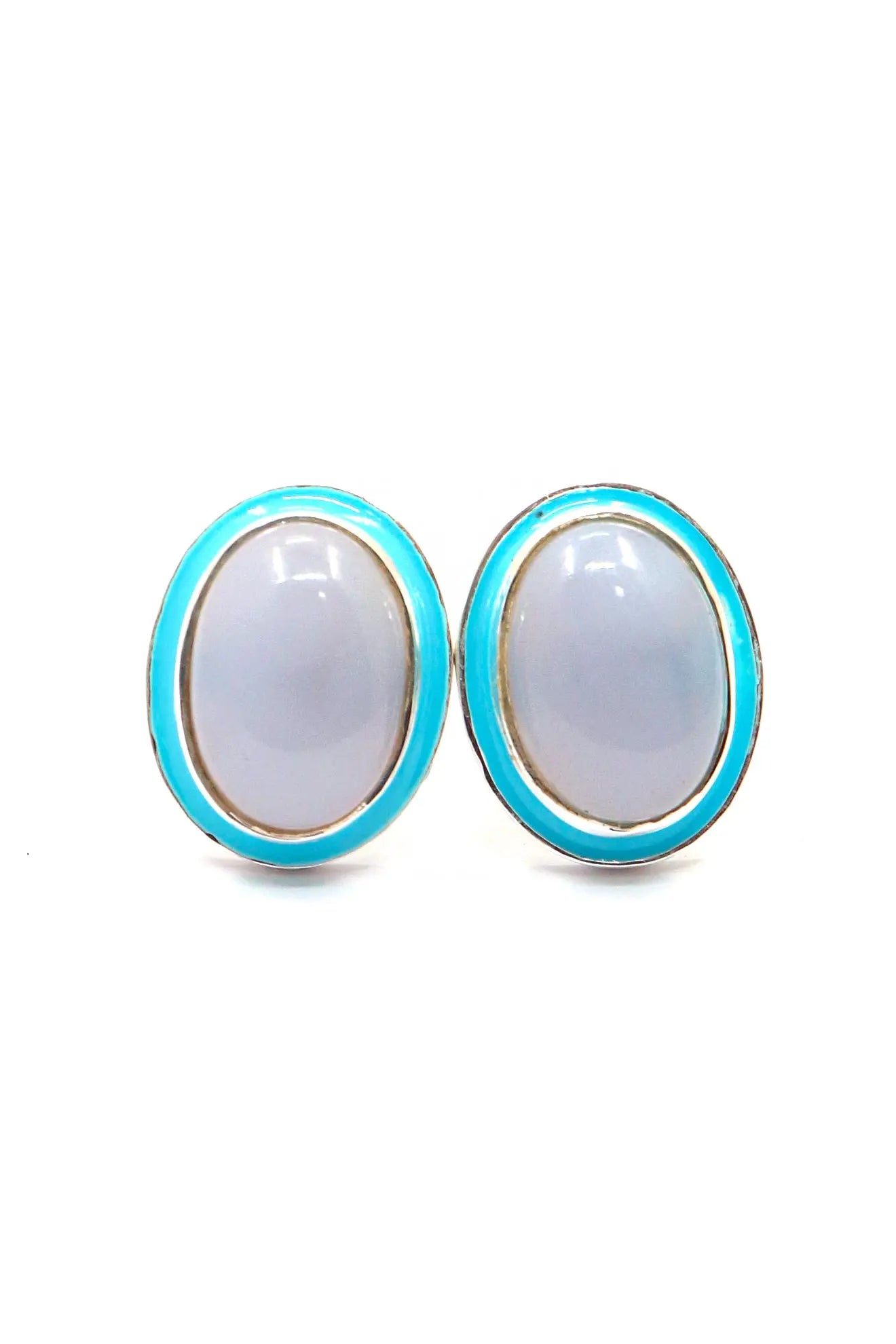 Exclusive Designer Cufflinks with Moonstone Gemstones for Formal Wear Men's Jewelry VJewels