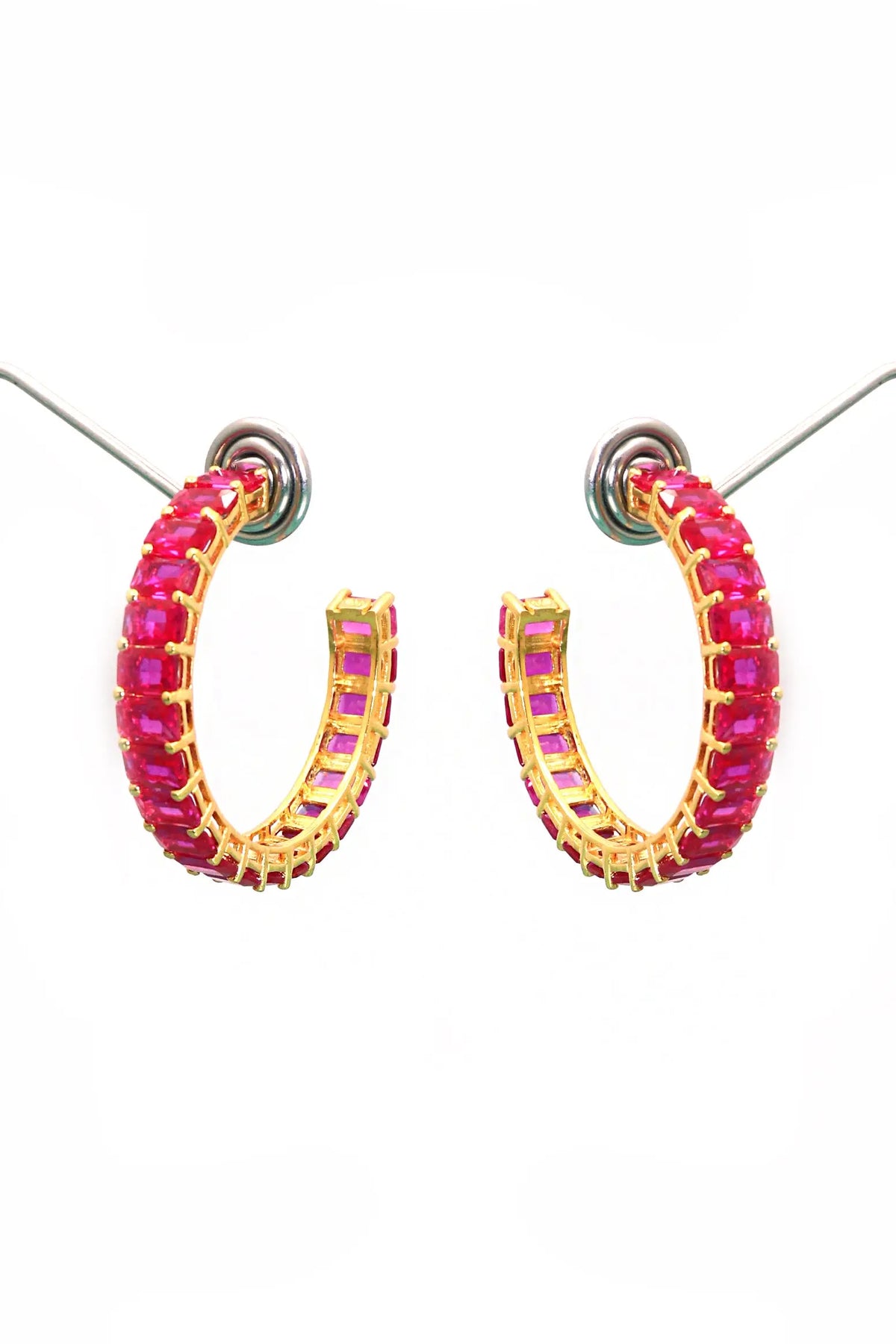 Gold Plated Stylish Fancy Gemstone Women Earring VJewels