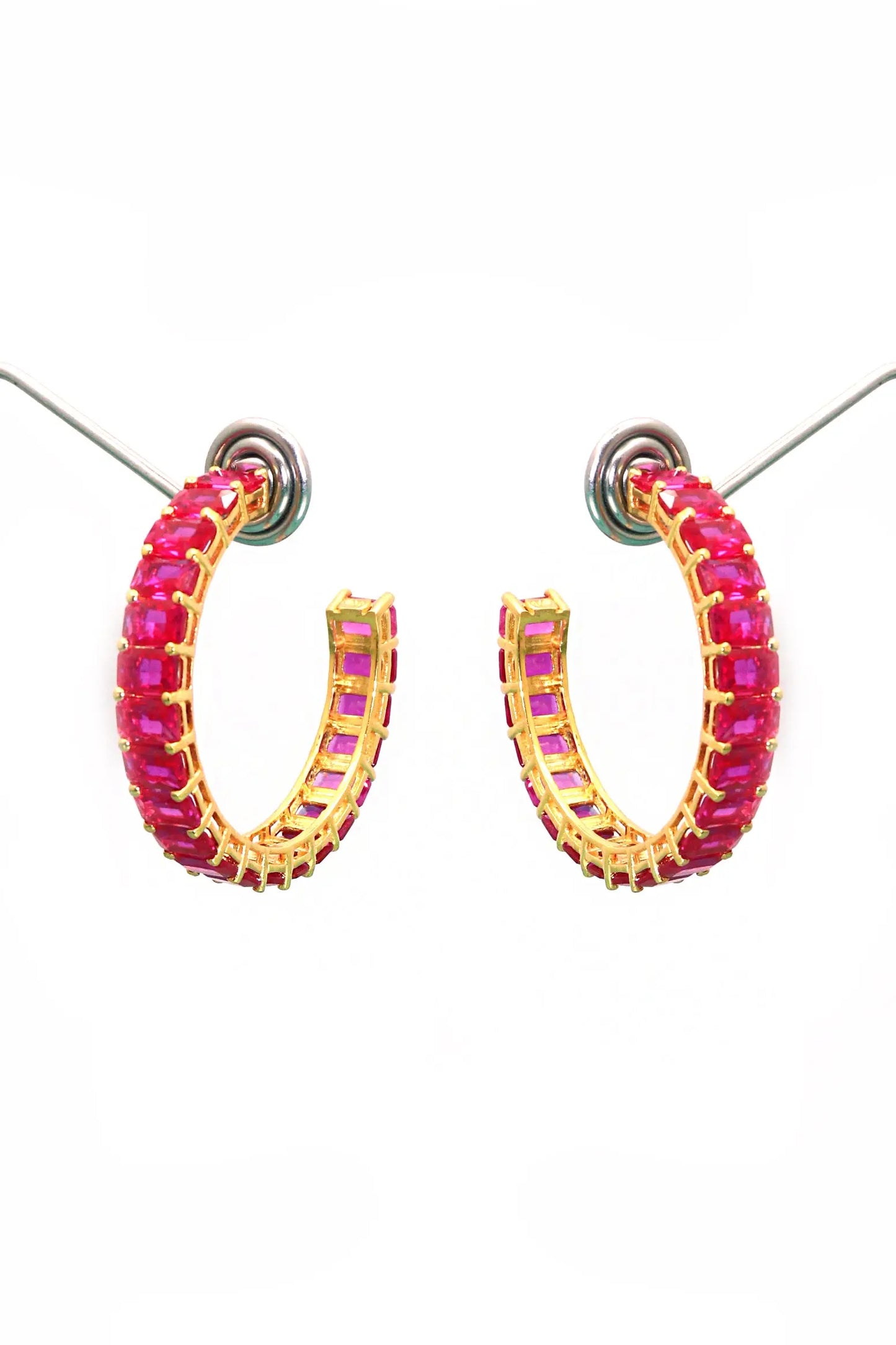 Gold Plated Stylish Fancy Gemstone Women Earring VJewels