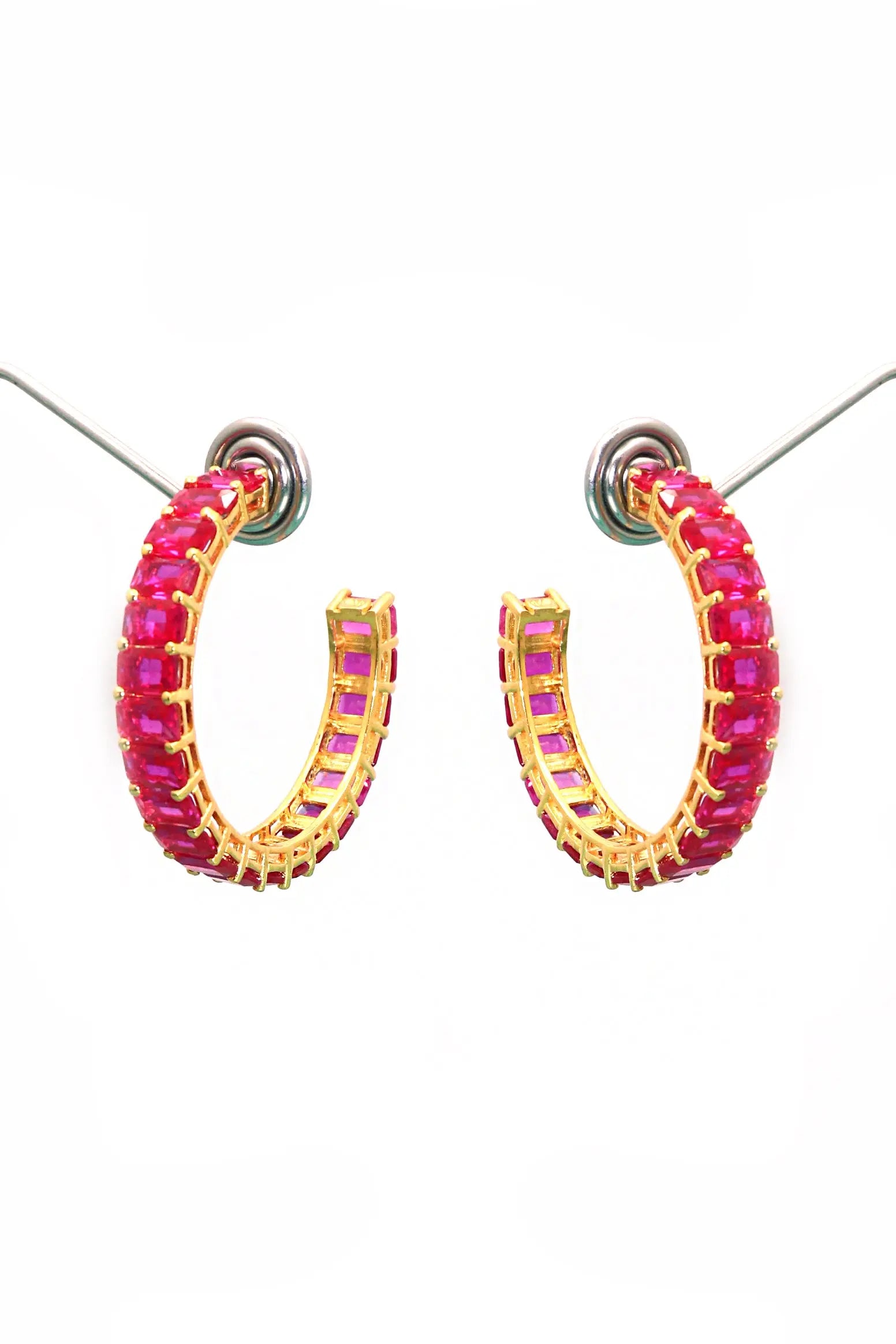 Gold Plated Stylish Fancy Gemstone Women Earring VJewels