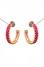 Gold Plated Stylish Fancy Gemstone Women Earring VJewels