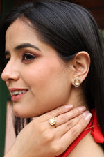 Moissanite Gold Plated Ring II