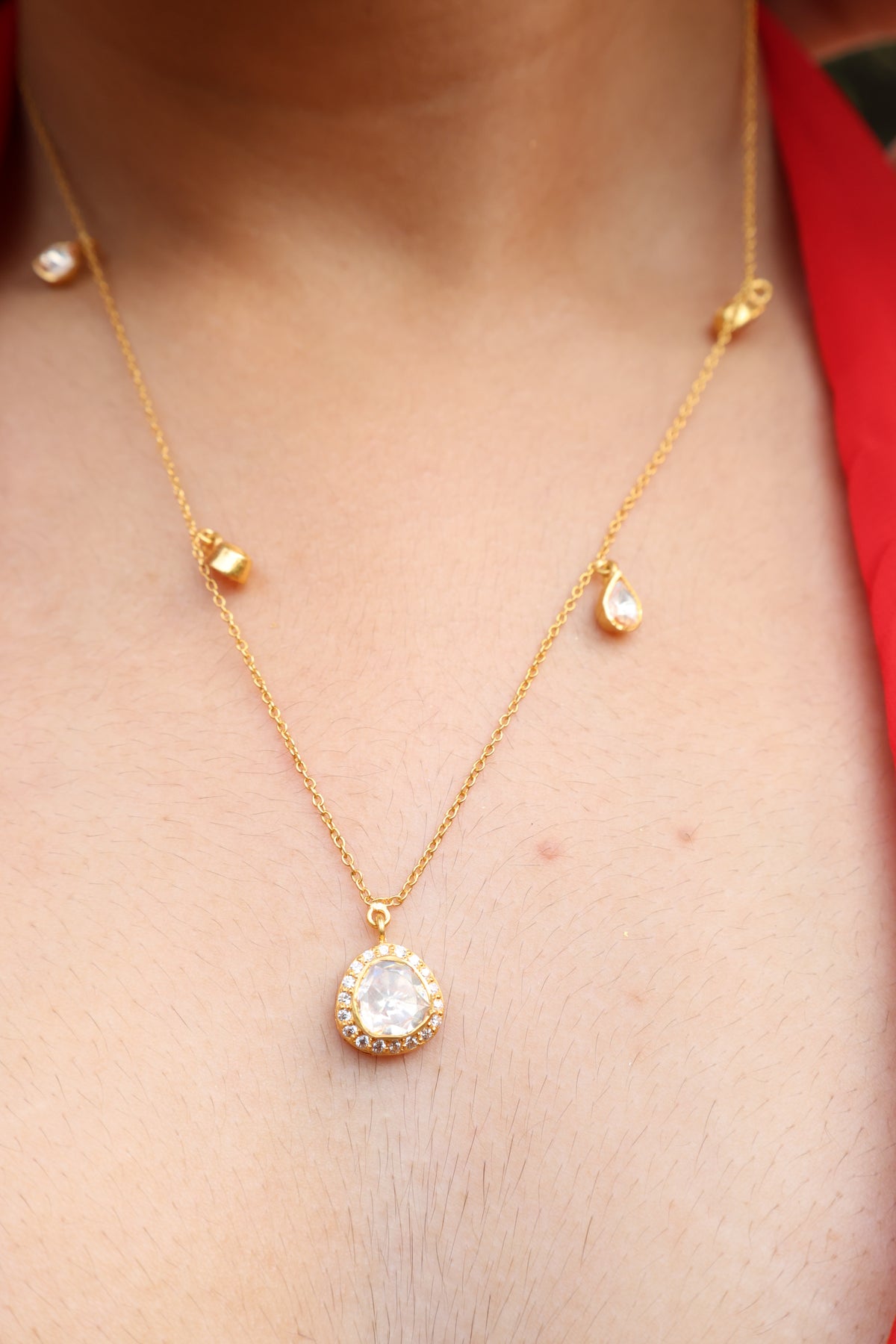 Moissanite Gold Plated Necklace III