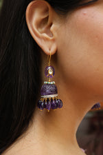 Amethyst Regal Jhumki Earring