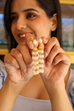 Pearl Sovereign Gold Long Earring