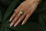Moissanite Enamel Royal Ring I