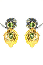 Prehnite Gemstone Earrings Trending Designer Collection Jewelry VJewels