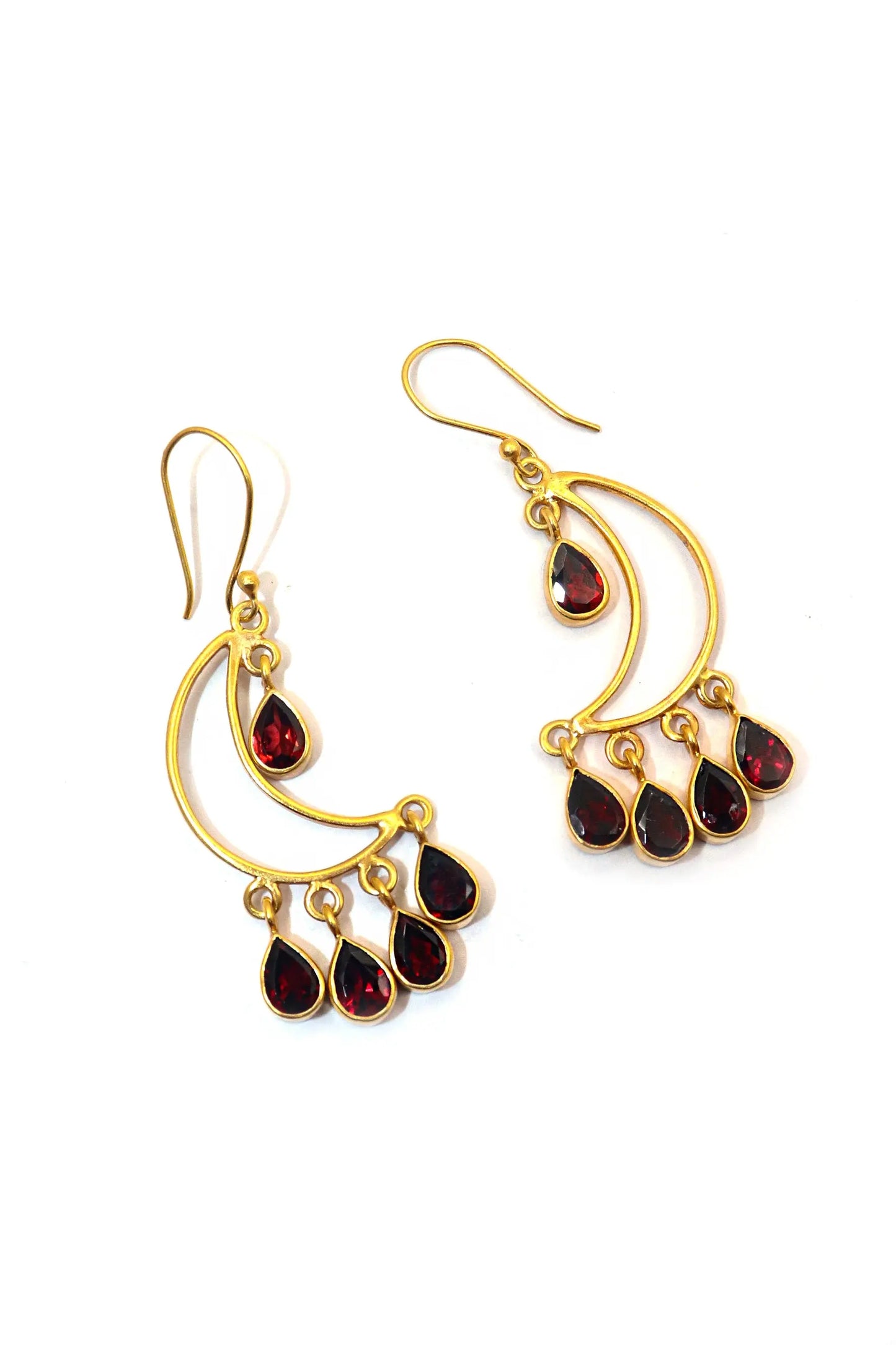 Timeless Beauty Handcrafted Garnet Gemstone Earrings for Every Occasion VJewels