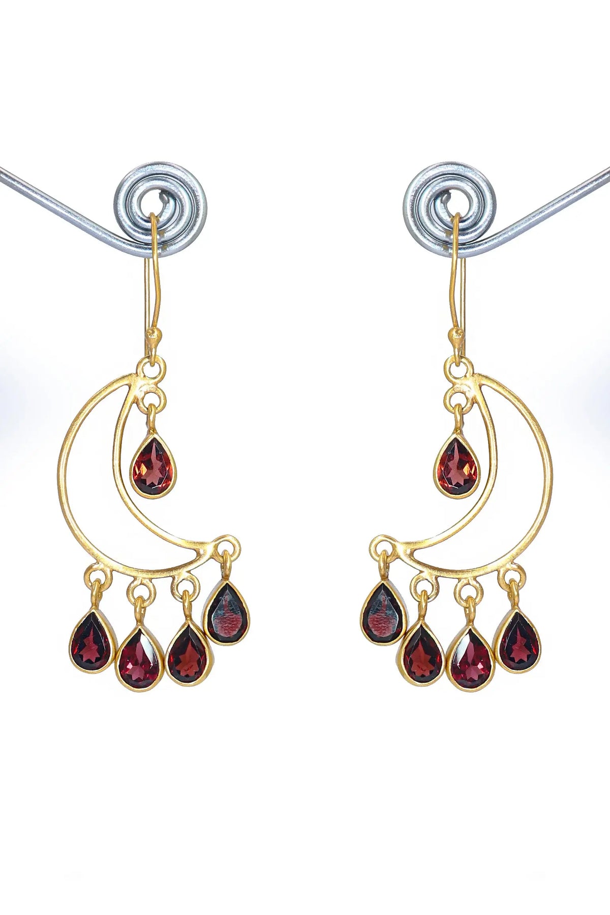 Timeless Beauty Handcrafted Garnet Gemstone Earrings for Every Occasion VJewels