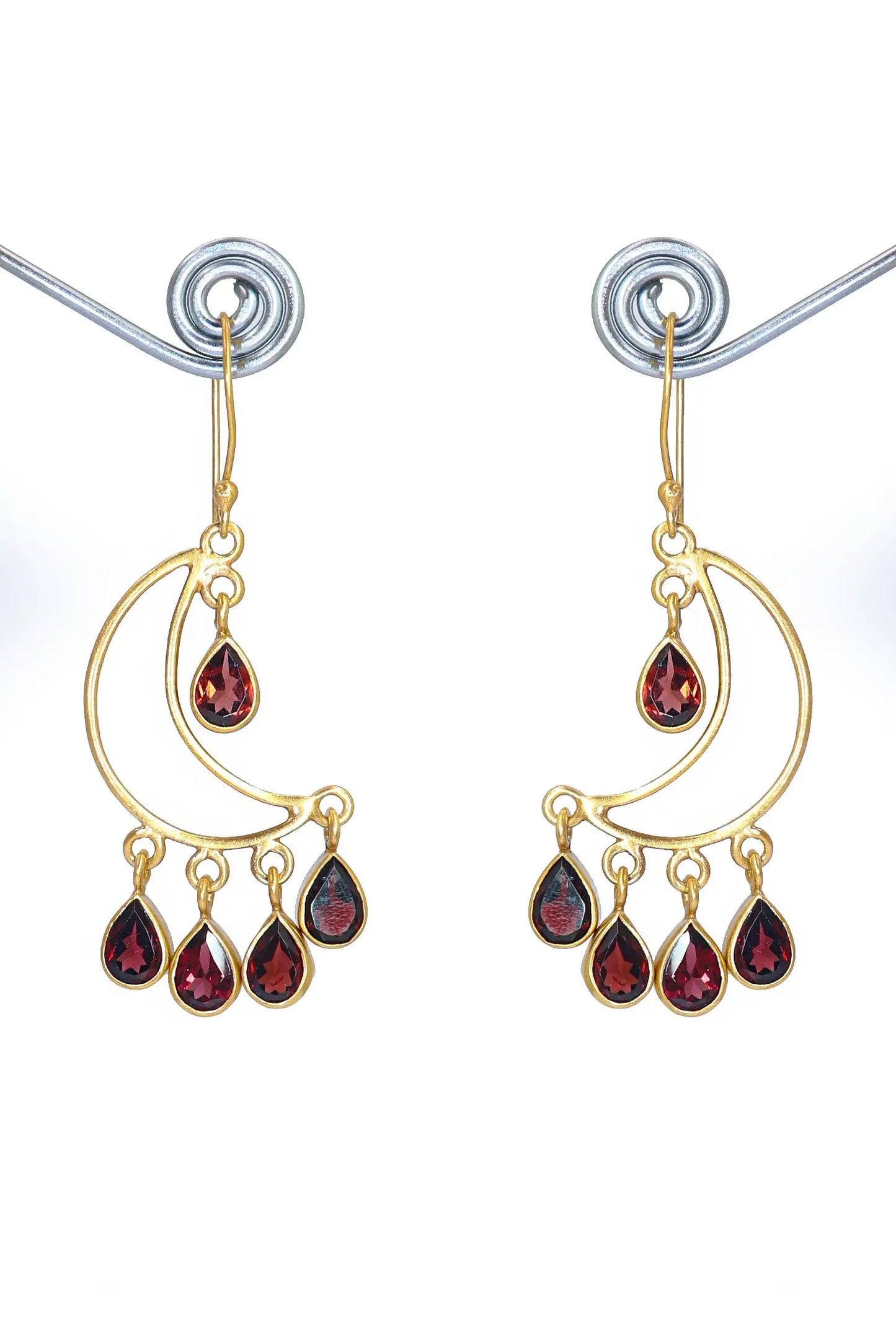 Timeless Beauty Handcrafted Garnet Gemstone Earrings for Every Occasion VJewels